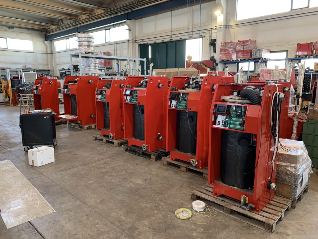 Reparto dedicato alla costruzione delle caldaie